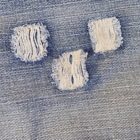 EUC Request women's denim distressed ripped distroyed straight leg jeans, 20 - Picture 8 of 15